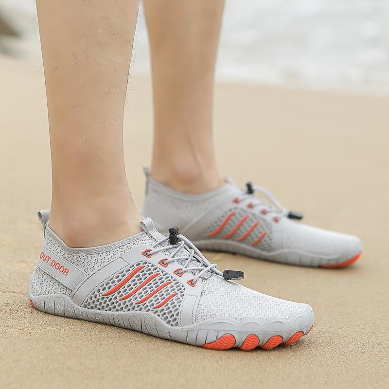 Men Women Aqua Shoes Barefoot Beach Pool Wading Shoes Quick Drying Water Sports Shoes Surfing Diving Anti-slip Elastic Sole
