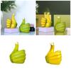 Unique Resins Banana Thumb Up Hand Gesture Figurine Ornament for Home Living Room or Office Tabletop Novelty Decors
