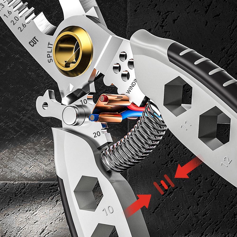 Dispozitiv de tăiat cabluri de sertizare Dispozitiv de dezis automat reglabil pentru dezimbrare multifuncțională Clește de sertizare Instrument de mână pentru terminale