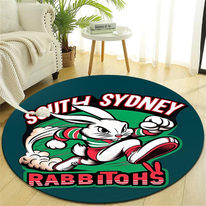 1pc Football Team (16) Design Printed Area Round Carpet for Bedroom Living Room Home Decor Rugs Mat Non Slip Mat Rug for Bedside