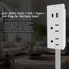 Flat Plug Power Outlets Extender Adjustable Length Wall Outlet Expander  Behind Desk