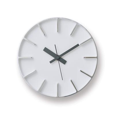 Lemnos Wall Clock Analog Edge Clock Aluminum White Edge Clock WH Lemnos 18cm AZ-0116 Diameter