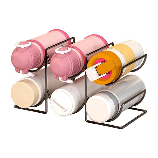 Portabottiglie d'acqua impilabile per armadietto da cucina, piano di lavoro, tazza ad alta capacità, portatazza da viaggio