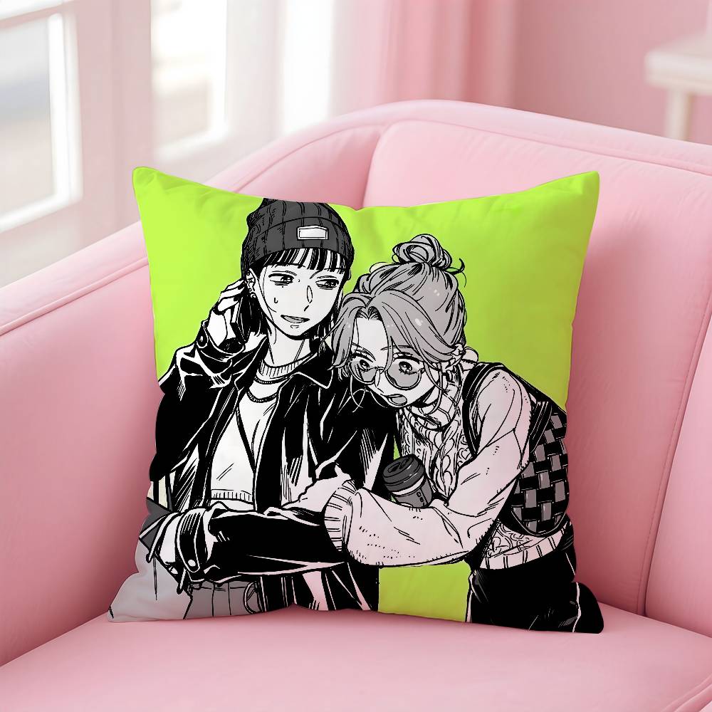 

Anime A-Aya Oosawa Pillow Case Printed Pillowcase for Living Room Sofa Cushion Cover & Bedroom Decor 12x12Inch