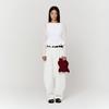 Pleatsmama Burgundy New Bow Bag