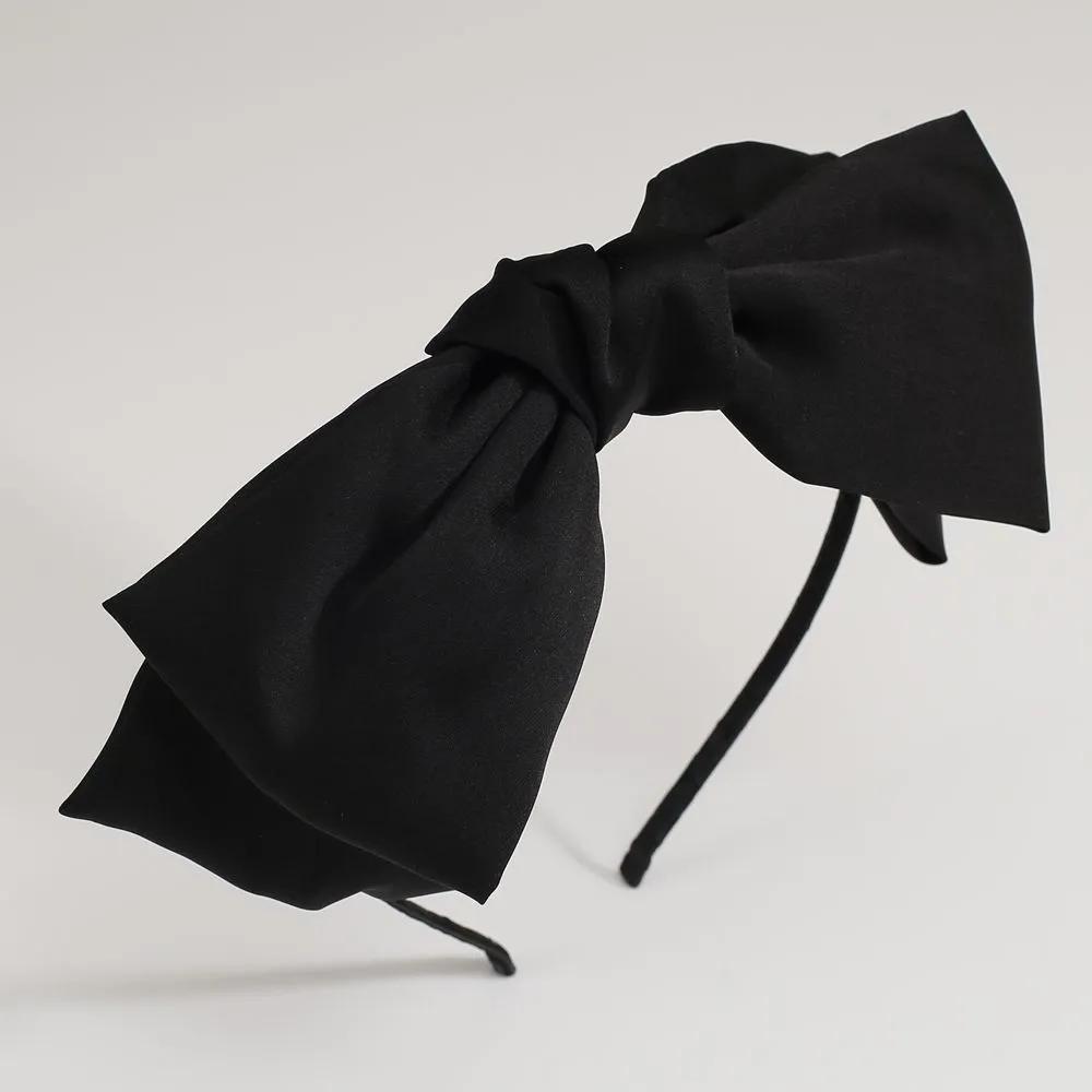Daily Headband Designer Headband Angel Shushu Satin King Ribbon Hairband Black Ju Vidastory