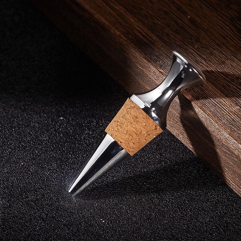 304 Stainless Steel Wine Bottle Stopper 4-Piece Set