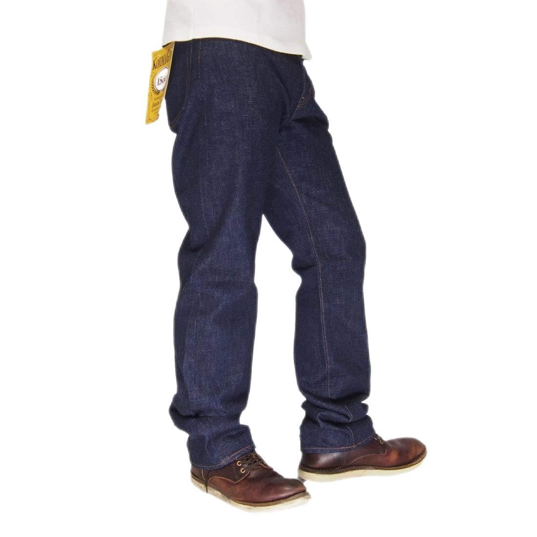 

Kojima Jeans KOJIMA GENES 15 унций Селвидж Прямые на молнии Брюки, Джинсы/Деним/Сделано в Японии/RNB-102RZ-Индиго-38