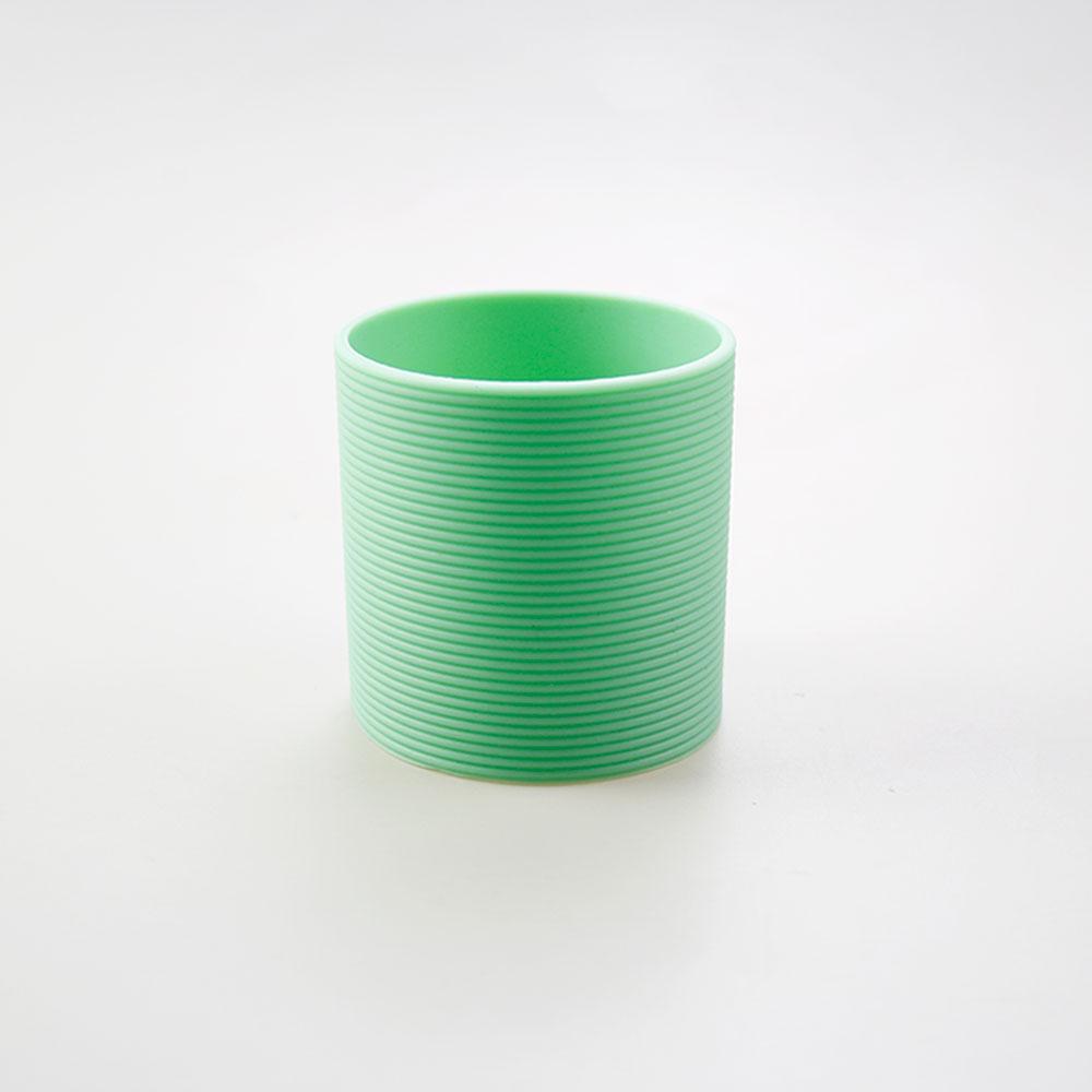 SW 1PC 16 Colors 6.5CM Silicone Cup Cover Stripes Non-slip Heat Insulated For Glass Cup Sleeve 65MM Water Bottle Cup Sleeve