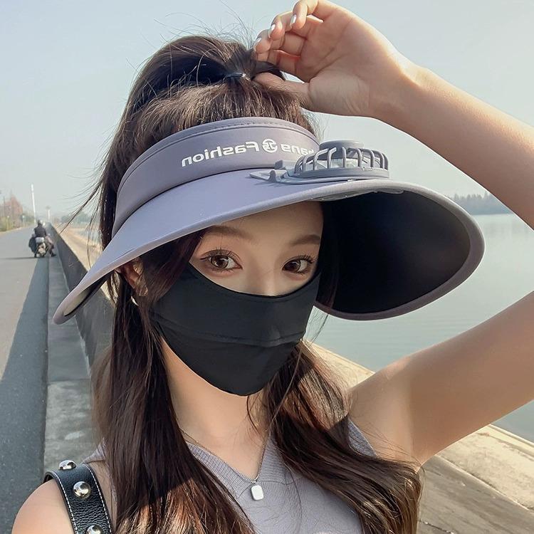 New Hat with Electric Fan for Women's UV Air Top Sun Hat Adult Sun Protection Hat