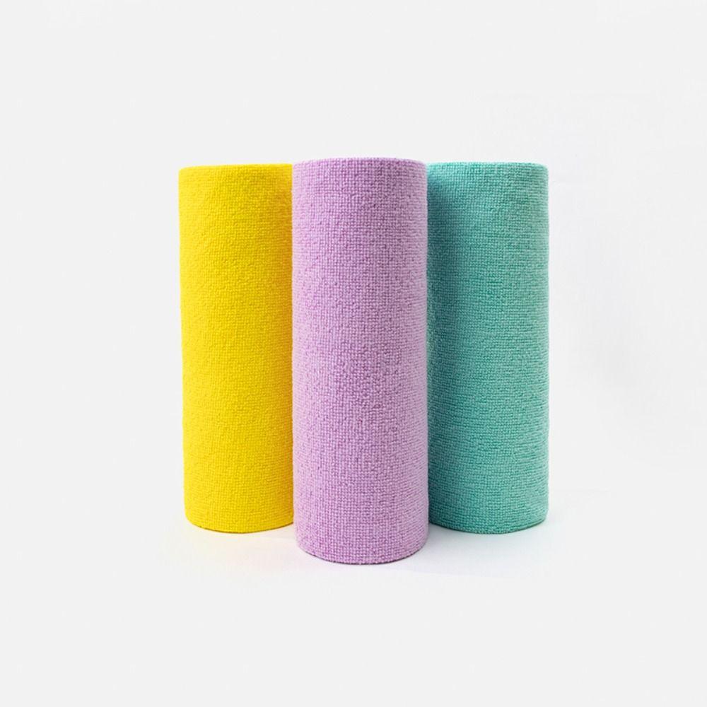 20 pièces/rouleau serviette en microfibre réutilisable absorbant cuisine nettoyage torchon antiadhésif huile plat chiffons