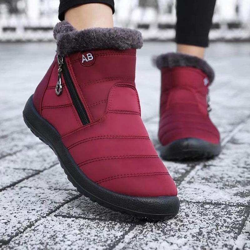 35-43 Plus Size Women Boots Ankle Boots For Women Waterproof Upper Pu Sole Non-Slip Lightweight Keep Warm Winter Snow Boots