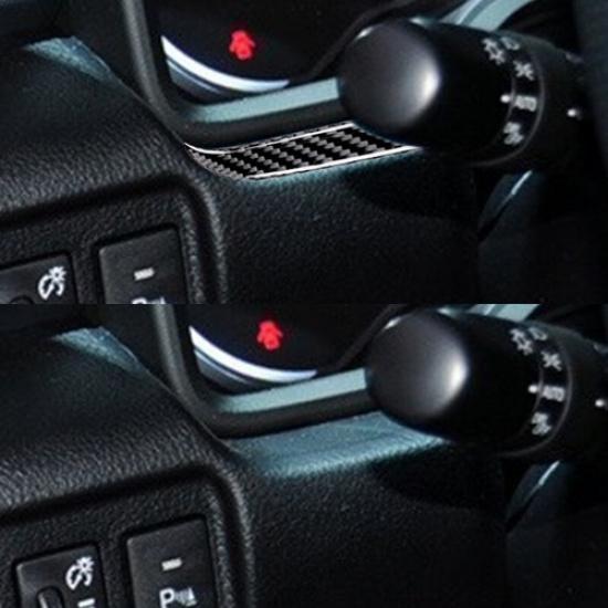 2pcs Carbon Fiber Dashboard Side Panel Cover Trim For Toyota 4Runner 2010-