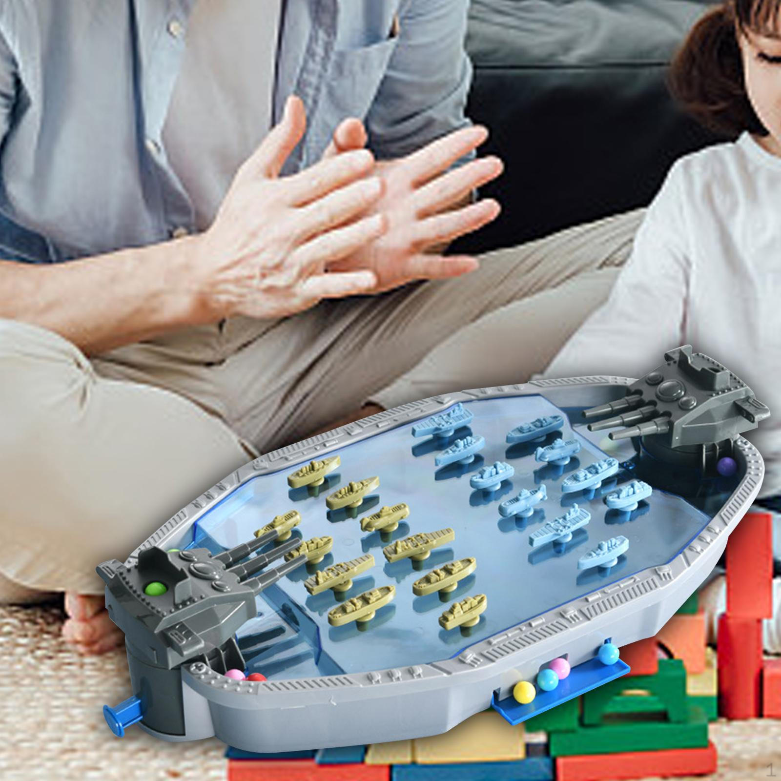 Board Game Mini Portable Competition Toss Toy Navy Battles for Kids