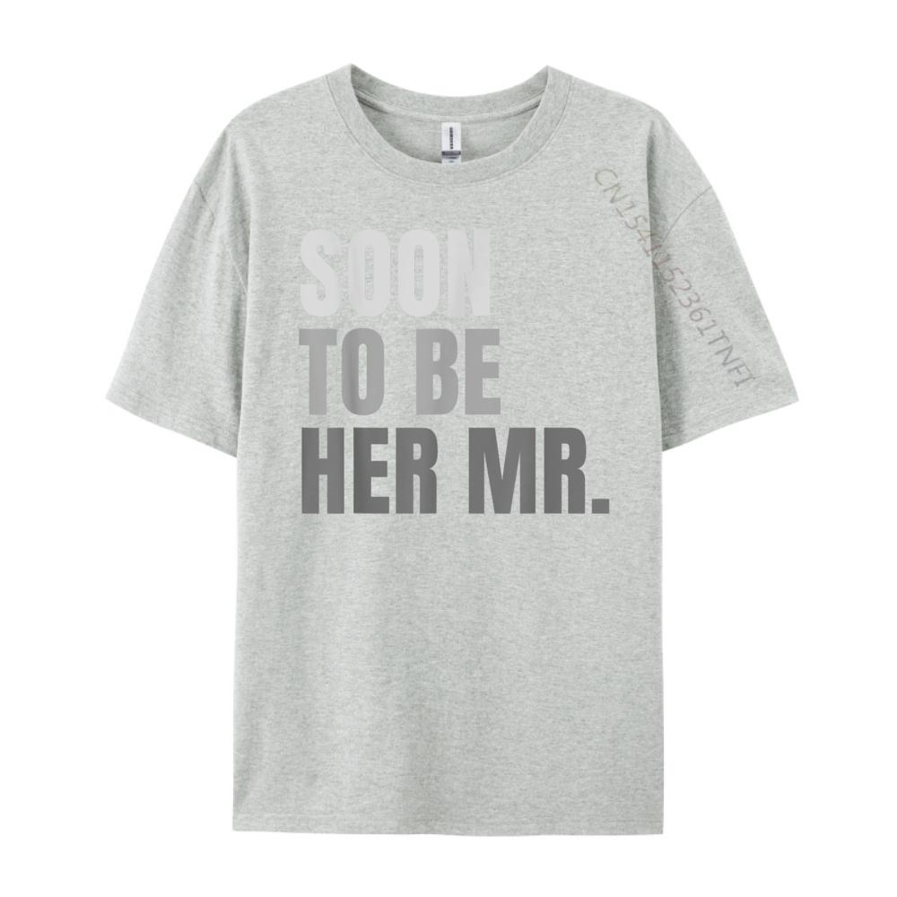 Soon To Be Her Mr Future Husband Black Graphic T Shirts Winter Man Clothes Graphic