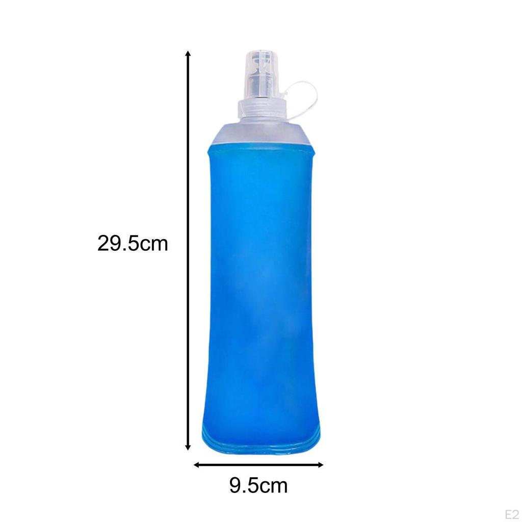 2x Soft Flask, TPU Water Bag Practical Handheld Multifunction Foldable Bottle