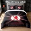 Middlesbrough FC Design Bed Bedding Set 1 Duvet Cover + 2 Pillowcases Soft Breathable Household Bed Linens