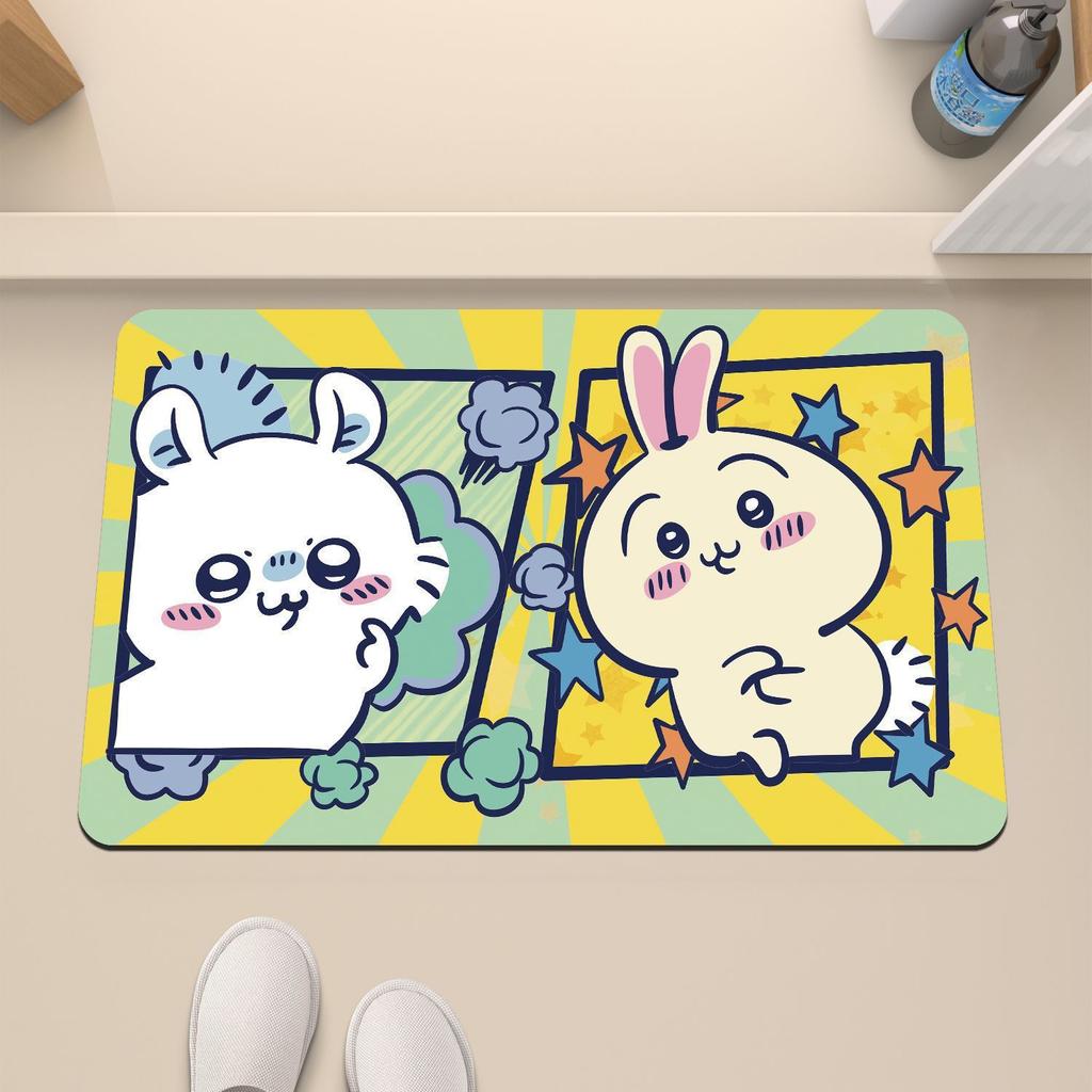 Cartoon Floor Mat Bathroom Floor Mat Entrance Door Mat Toilet Door Suction Foot Mat