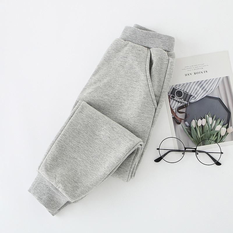 Dziecięce sportowe spodnie dresowe z podszewką z polaru na jesień/zimę - Przytulny, wszechstronny krój dla chłopców i dziewcząt