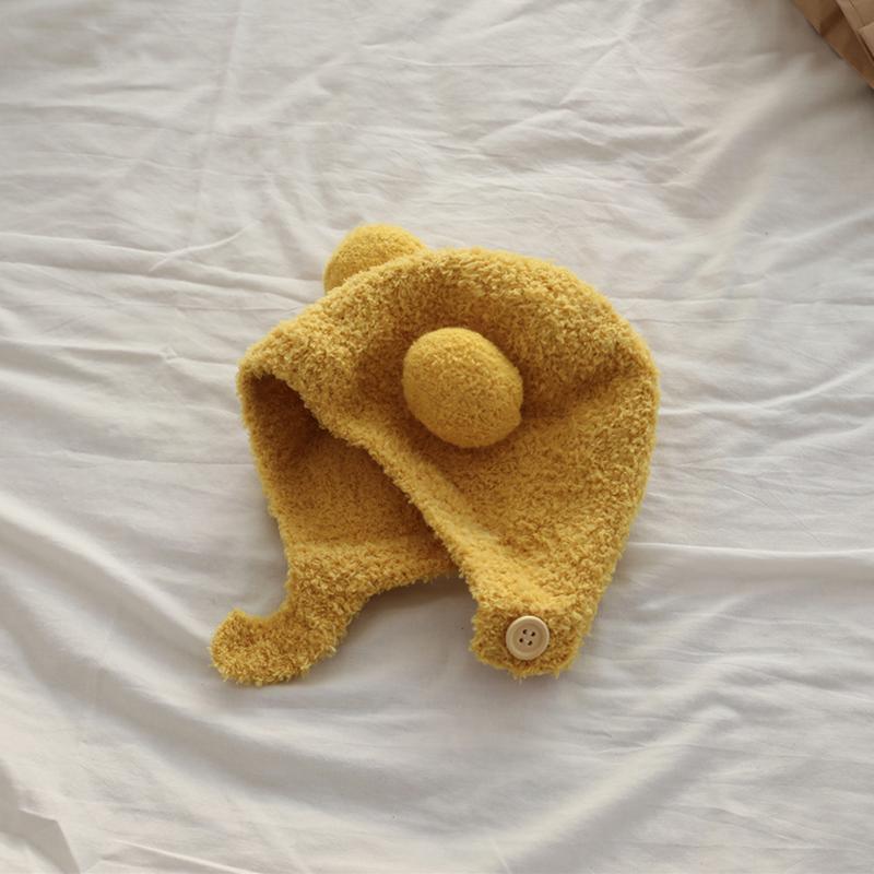 Warm Baby Hat Ear Protection Hats Ball Decoration Comfortable Kids Hats