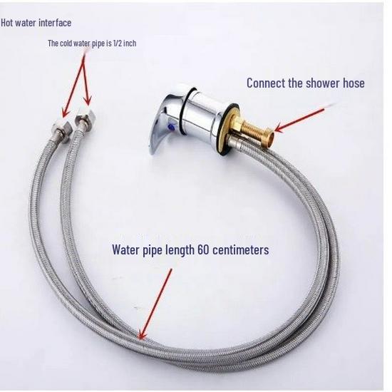 Universal Hot & Cold Water Mixing Valve for Salon Shampoo Stations