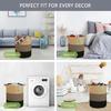 Breathable Cotton Rope Hamper Basket With Supportive Handles Large Capacity Storage Container For Clothes