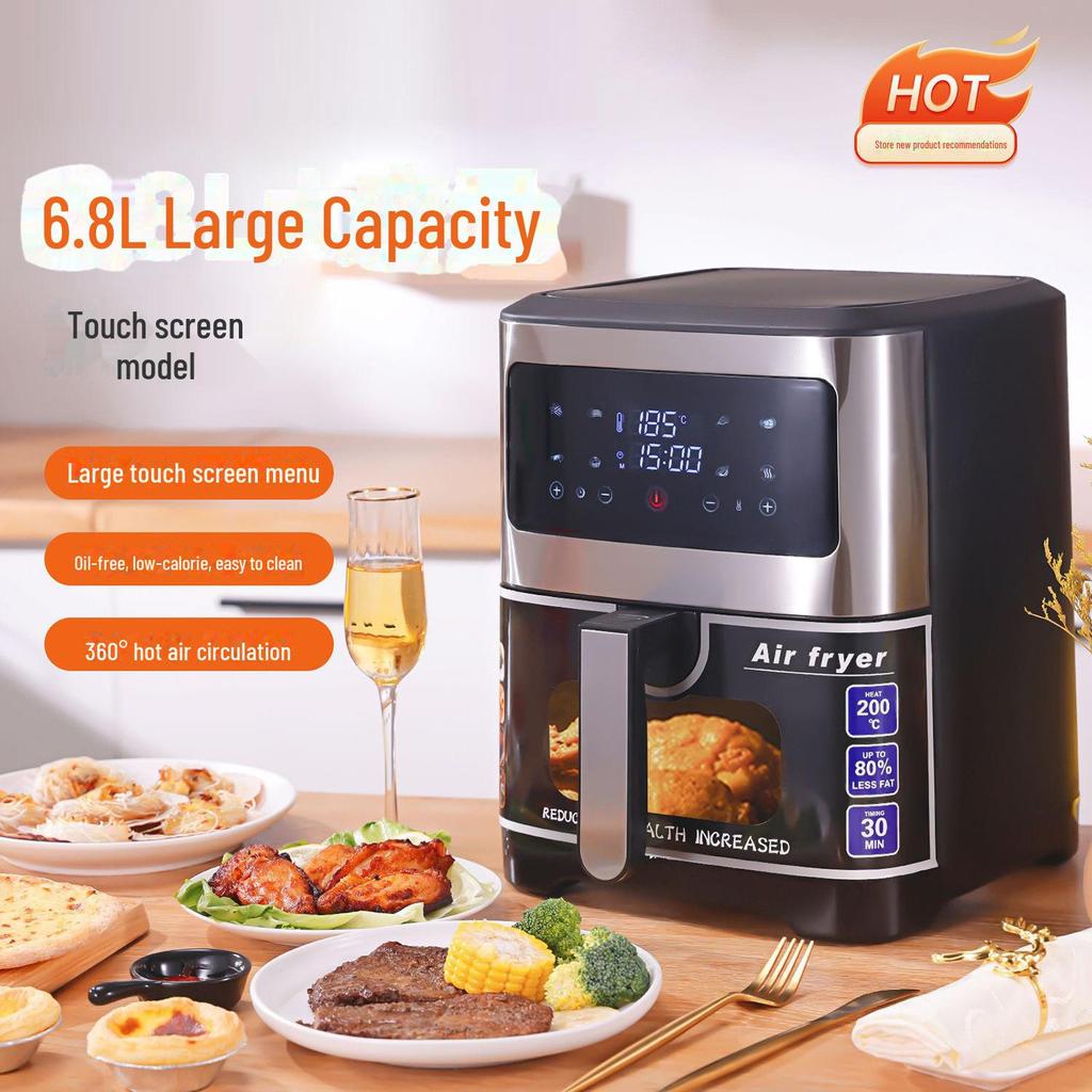 Smart Stainless Steel Large Capacity Multifunctional Air Fryer