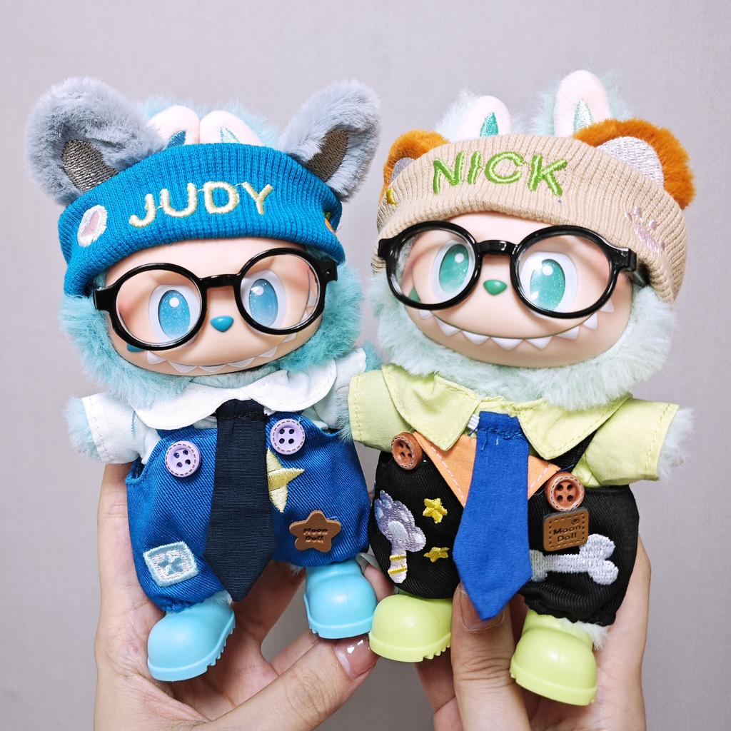 Nye Labubu Dukke Klær Slips Stjerne Bein Jumpsuit Serie Motedukke Klær