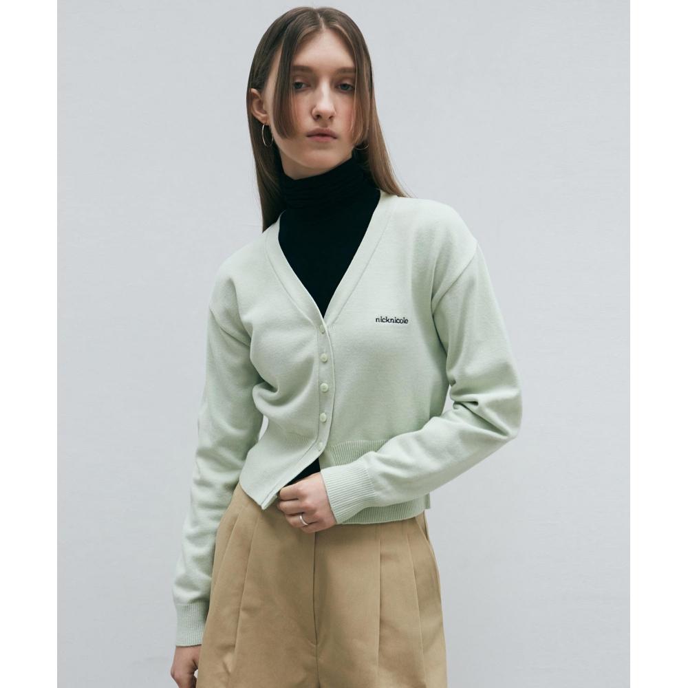 

КАРДИГАН С ЛОГОТИПОМ NICKNICOLE ESSENTIAL BASIC МЯТНЫЙ