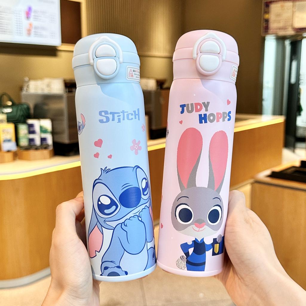 Zootopia Large-capacity Insulated Water Bottle, Outdoor Water Cup, Suitable for Students, Children and Car Use.
