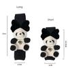 Short Cartoon Panda Car Safety Belt Shoulder Pad Cover Cute Teddy Soft Car Safty Belt Cover Car Interior Ornaments