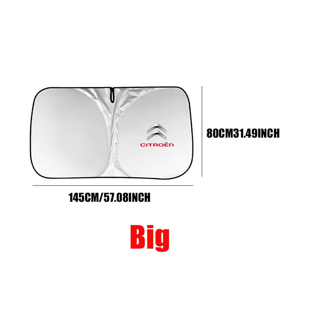 1 Stück Auto Windschutzscheiben Sonnenschutz Faltbare Sonnenblende Abdeckung Für Frontscheibe UV-Schutz Für Citroen C3 C4 DS Berlingo Cactus C4L C5