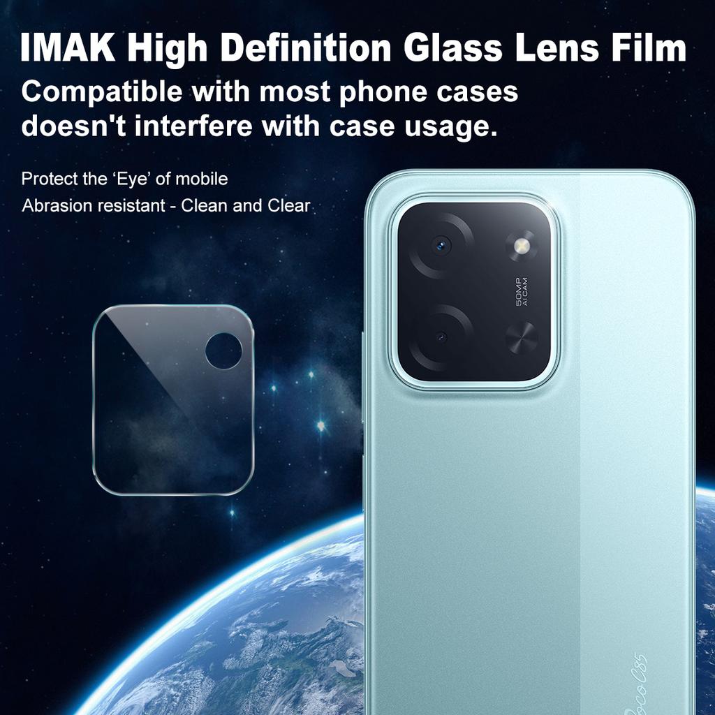 For POCO C85 4G Glass IMAK High Definition Integrated Thin Glass Lens Film