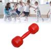 Kids Plastic Hand Dumbbells Safe Interesting Exercise Barbell Children Exercise Fitness Sport Toy for Kindergarten Red