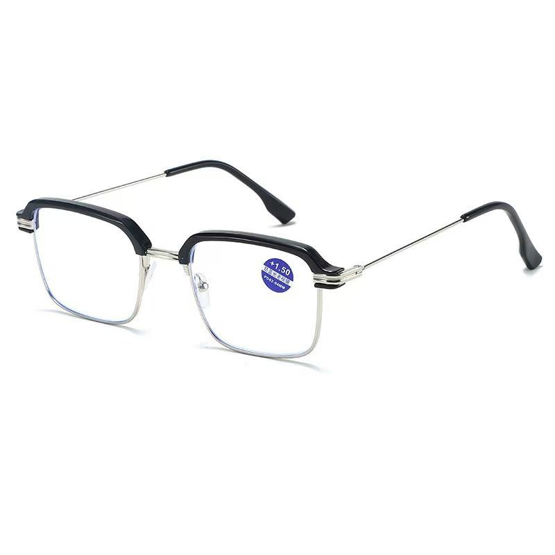 Ultra-Light Anti-Blue Light Half-Frame HD Reading Glasses for Middle-Aged & Elderly