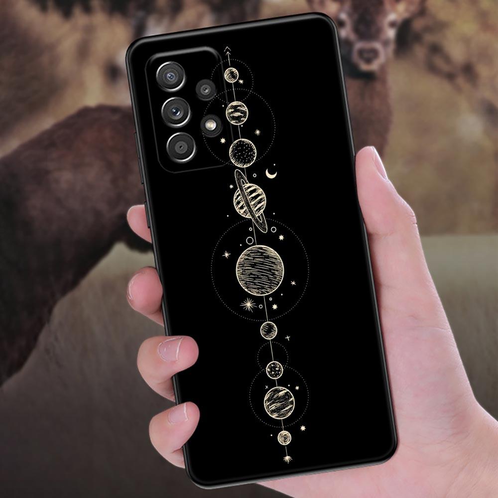 Sun Moon Tarot Card Astrology Phone Case For Samsung Galaxy A57 A56 A37 A55 A36 5G A26 A54 A52 A35 A34 A25 A17 A16 A15 A07 Cover