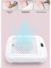 MS508 Rechargeable Nail Dust Collector: Silent, Strong Suction, High Power for Polishing and Removal