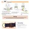 Chong Xiao Man Adjustable Denim Dog Leash and Harness Set