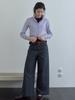 Elssibeui Pocket Wide Cotton Pants_Charcoal