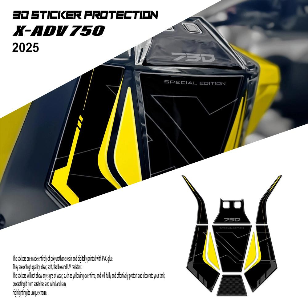 New XADV 750 Accessories Ignition Area Decal Kit For X-ADV 750 X ADV750 2025 2026 Motorcycle 3D Epoxy Sticker Protection