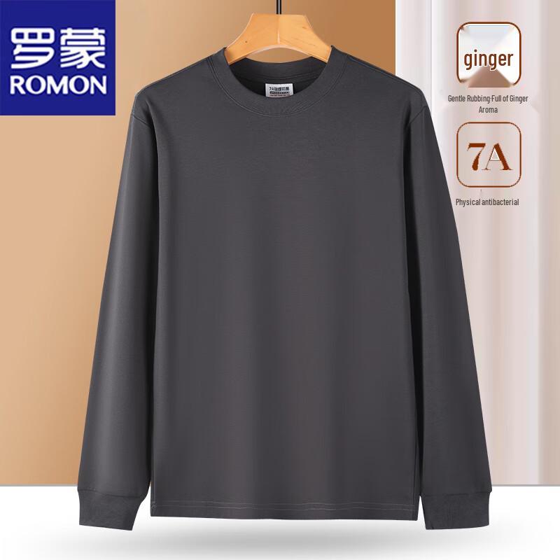ROMON Men's Long Sleeve Round Neck T-Shirt