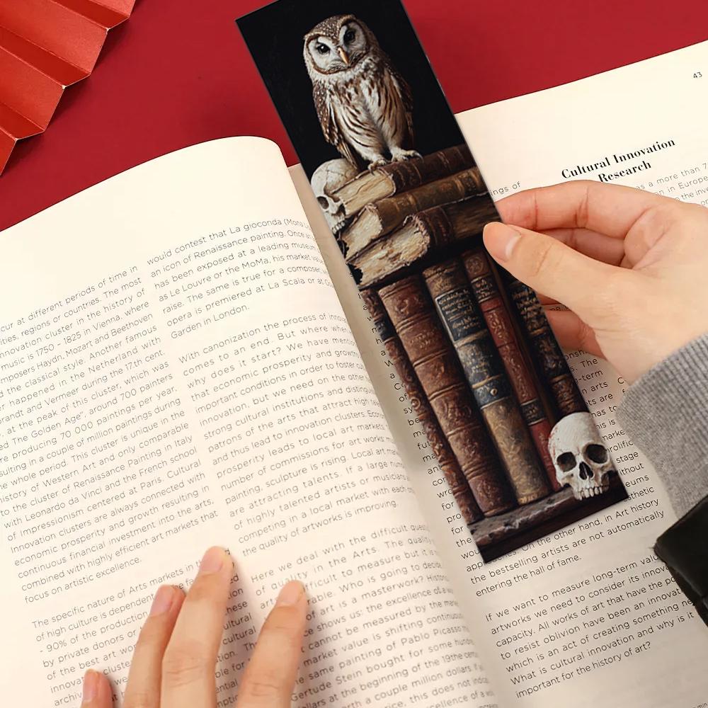 32pcs, Retro Owl Bookmark, Back to School Season, Christmas, Halloween, Suitable for Teachers, Readers, and Birthday Gifts.
