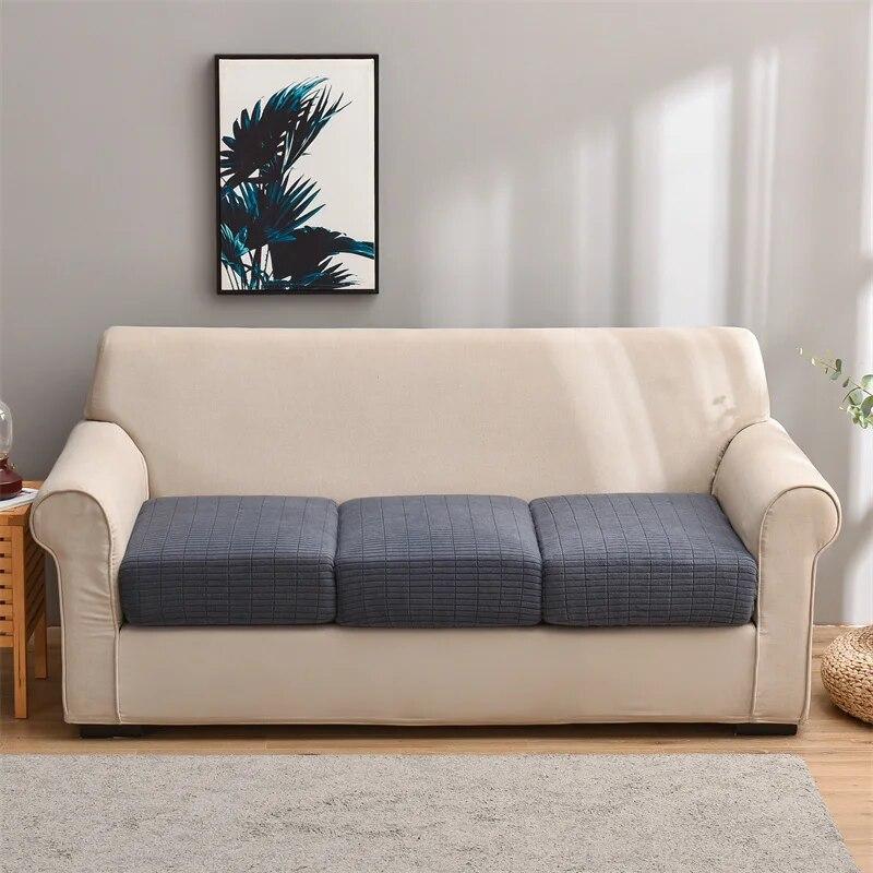 1PC Jacquard Sofa Seat Cushion Cover L-shaped Sofa Slipcover For Living Room Combination Chaise Furniture Protector Home Decor