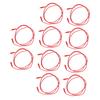 10Set Banana Plug Test Line PVC Brass Test   Electrical Testing Cable for Automobiles 2mm Red