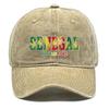 Snapback Baseball Cap With "SENEGAL" "ALLEZ LES LIONS" Flag Printed , Adjustable Baseball Hat Vintage Casual Leisure Simple Woman's Cap