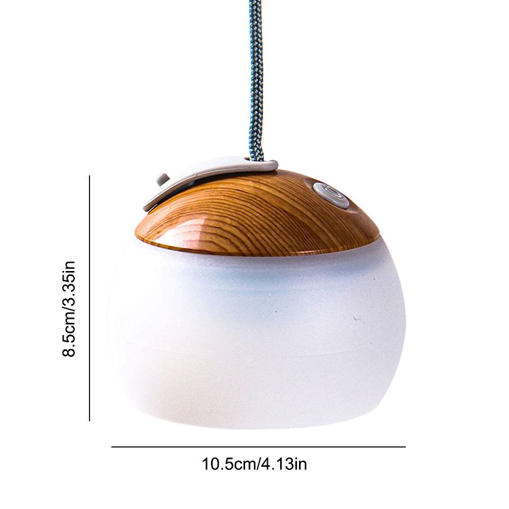LED Camping Hanging Light USB Rechargeable Hook Camping Light Waterproof Retro Table Lamp for Outdoor Emergency Situation Light