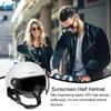 Casque de moto pour hommes et femmes, classique, rétro, scooter, demi-casque, ultraléger, pour vélo, VTT