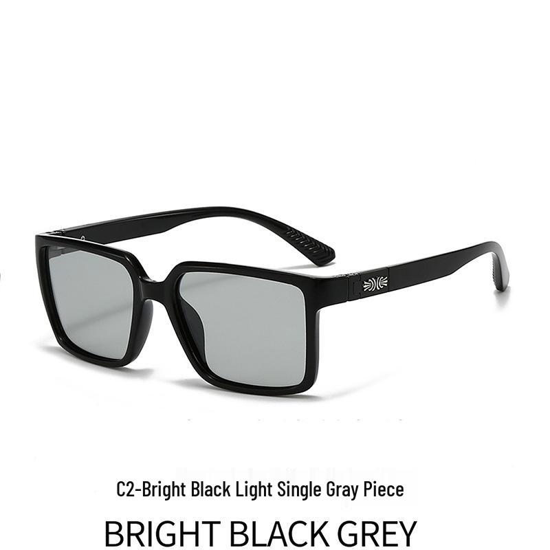 2026 Retro Men's Polarized Square Sunglasses - Trendy, Slimming Design for Driving