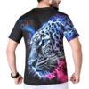 Summer TShirt Animal Lion 3D Printed Short-Sleeved Street Shoot Oversized Tops Fashion Casual Wear Mens TShirt