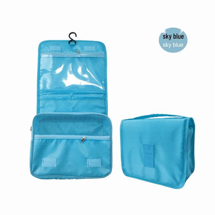Foldable Women's Travel Wash Bag with Hanging Hook